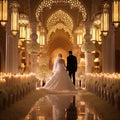 Beautifully Decorated Church, Temple, or Mosque with Heartwarming Wedding Ceremony