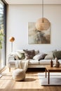 Elegant Modern Living Room: Cozy Seating, Neutral Palette, and Natural Light