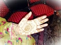 Mehandi Beautiful Design On Chand Raat Royalty Free Stock Photo