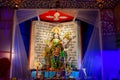 Goddess Saraswati being worshipped, Howrah, West Bengal. India