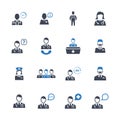 Doctor Icon Set 2 - Blue Version Royalty Free Stock Photo