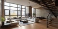 beautifully designed interior of a modern apartment build three generative AI Royalty Free Stock Photo