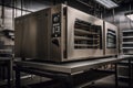 beautifully designed and modern commercial oven with sleek touch screen controls Royalty Free Stock Photo