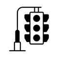 Beautifully designed vector of traffic signals, traffic lights icon