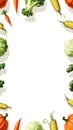 Autumn Harvest Vegetable Frame Illustration Royalty Free Stock Photo