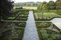 Beautifully formal garden with view over the hills.