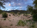 Sky at sunset at Great Sand Dunes in Colorado Royalty Free Stock Photo