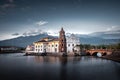 Beautifully reconstructed Filipino heritage and cultural houses that form part of Las Casas FIlipinas de Acuzar resort at Bagac, B