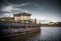 Beautifully reconstructed Filipino heritage and cultural houses that form part of Las Casas FIlipinas de Acuzar resort at Bagac, B