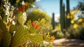 Beautifully Rendered Cactus Plants In Vibrant Autumn Colors For Gardenscapes