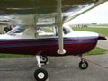 Beautifully restored Cessna 150 J trainer airplane. Royalty Free Stock Photo
