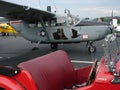 Beautifully restored Cessna Skymaster O-2 observation airplane.