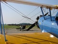 Beautifully restored classic Boeing PT-17 Stearman and Stinson L5.