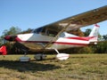 Beautifully restored classic Cessna 172 fastback. Royalty Free Stock Photo