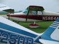 Beautifully restored classic Cessna 172. Royalty Free Stock Photo