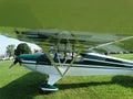 Beautifully restored classic Piper PA-12 Super Cruiser. Royalty Free Stock Photo