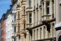 restored grunderzeit facades with bay windows