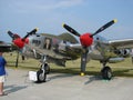 Beautifully restored rare Lockheed P-38 Lightening.