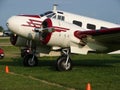 Beautifully restored vintage Beechcraft Model 18 Business transport.