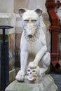Wolf Guarding the Entrance to Inverness Town House in Scotland