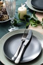 Beautifully served festive table Royalty Free Stock Photo