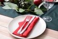 Beautifully served festive table Royalty Free Stock Photo