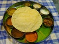 Beautifully served South Indian Thali