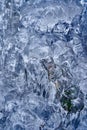 Icicles from a frozen waterfall Royalty Free Stock Photo