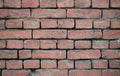 A beautifully textured red brick wall background ideal for various design applications Royalty Free Stock Photo
