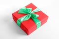 Beautifully wrapped gift box Royalty Free Stock Photo