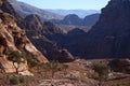 Beautifuls of Petra Mountains Royalty Free Stock Photo