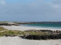 Beautilful beach a irish coast with sunshine and white sand Royalty Free Stock Photo