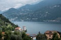 Beautilful viewpoint to admire the lake and the architecture in Bellagio Royalty Free Stock Photo