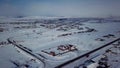 Beautirul aerial view inRussia during winter
