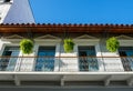 Beautitful facade, building exterior in old town - Casco Viejo, Royalty Free Stock Photo