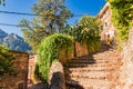 Beautiufl old mountain village Fornalutx, Majorca island, Spain Royalty Free Stock Photo