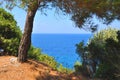 Beautiuful scenery of Aegean sea Royalty Free Stock Photo