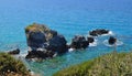 Beautiuful scenery of Aegean sea Royalty Free Stock Photo