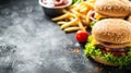 beautuful fast food background with copy space