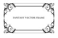 Beautuful ornamental fantasy frame