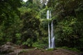 Beautuful waterfall near Rinjani, Senaru, Lombok, Indonesia Royalty Free Stock Photo