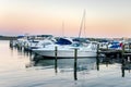 Beautul Evening Sky Over a Marina on the Potomac River Royalty Free Stock Photo