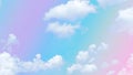 beauty abstract multicolor image freshness air on sky fluffy clouds pastel on white cloud. colorful layer