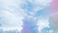 beauty abstract rainbow image freshness air multicolor on sky fluffy clouds pastel on white cloud. colorful layer