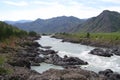 The beauty of the Altai Mountains in summer in good weather