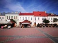 Architecture in Sanok. Artistic look in colours.