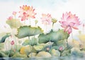 Beauty background nature lotus blossom summer water plant flower art pink Royalty Free Stock Photo