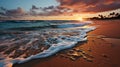 Beauty of Beach Sunrise: Soft and Golden Ocean Sunlight