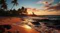 Beauty of Beach Sunrise: Soft and Golden Ocean Sunlight