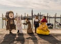 Beauty and the Beast Costumes and masks during the Venice, Carnival 2023